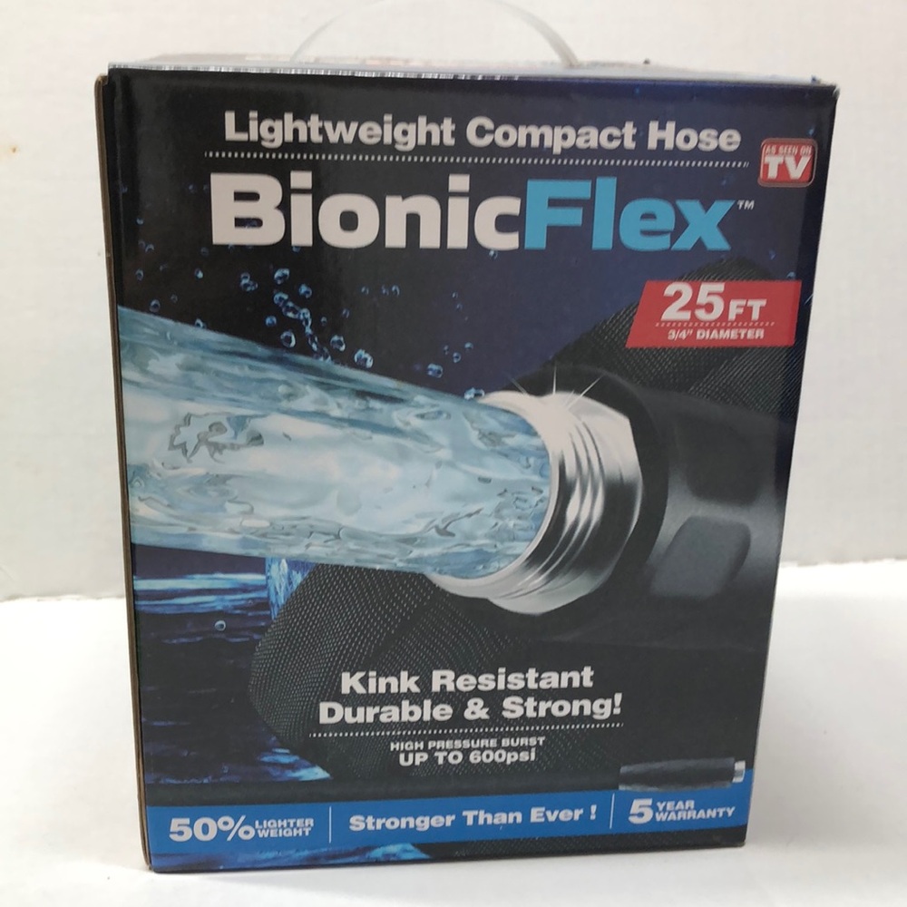 BionicFlex Lightweight Compact Hose, 25ft, 3/4” diameter